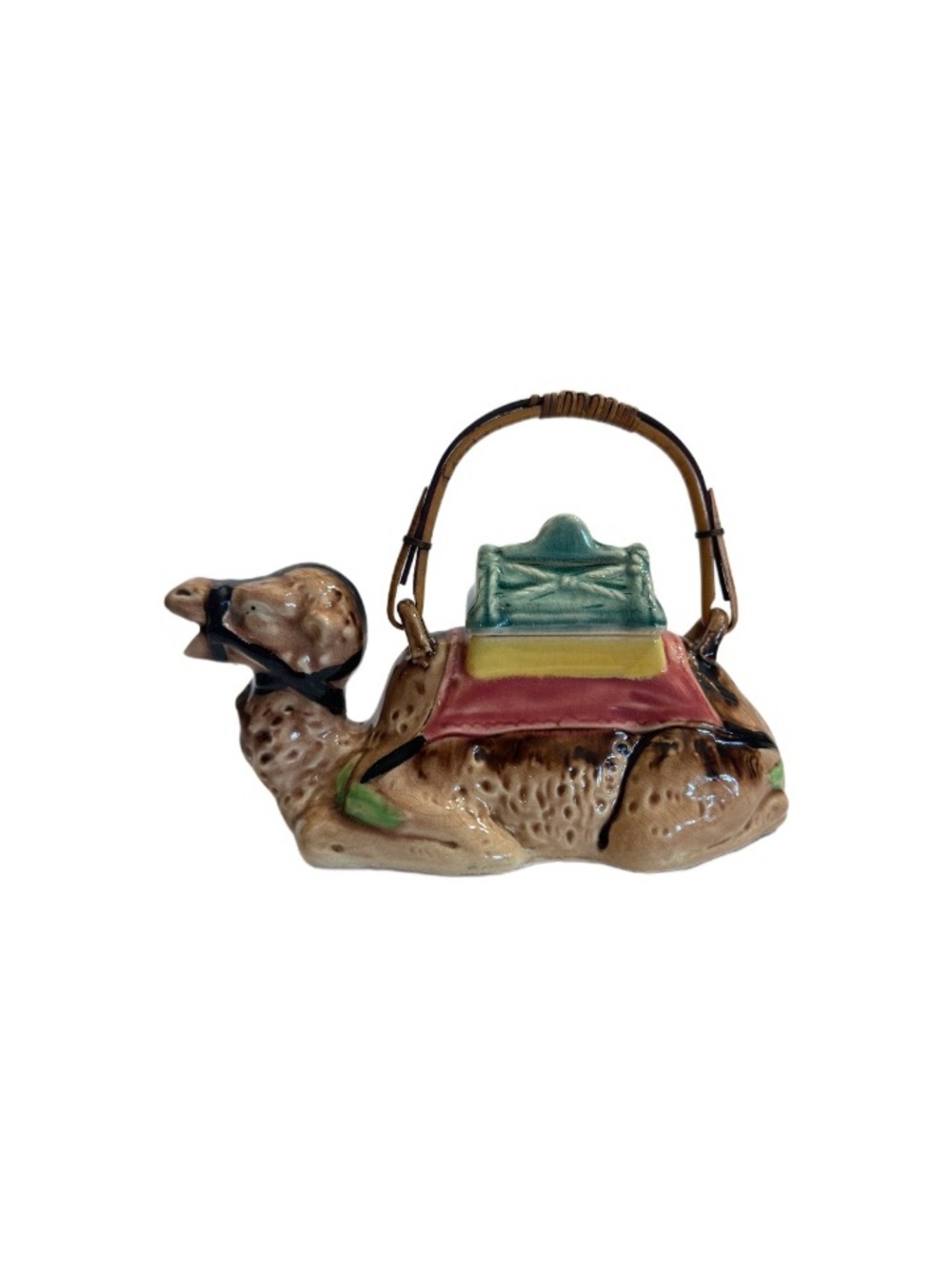 Arabian Caravan Camel Decorative Ceramic Pottery Teapot Vintage Made in Japan
